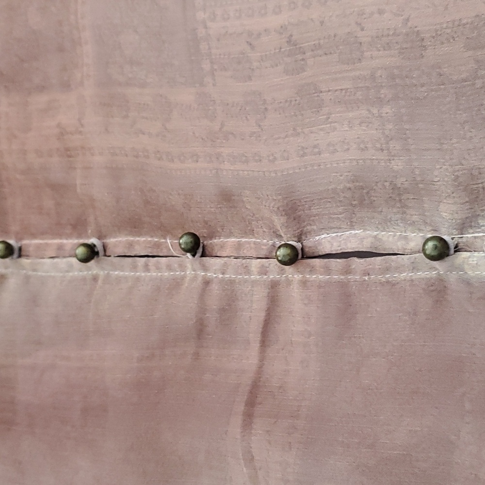 Gimmicks By Bke Sequin & Beaded Button Back Top - image 5